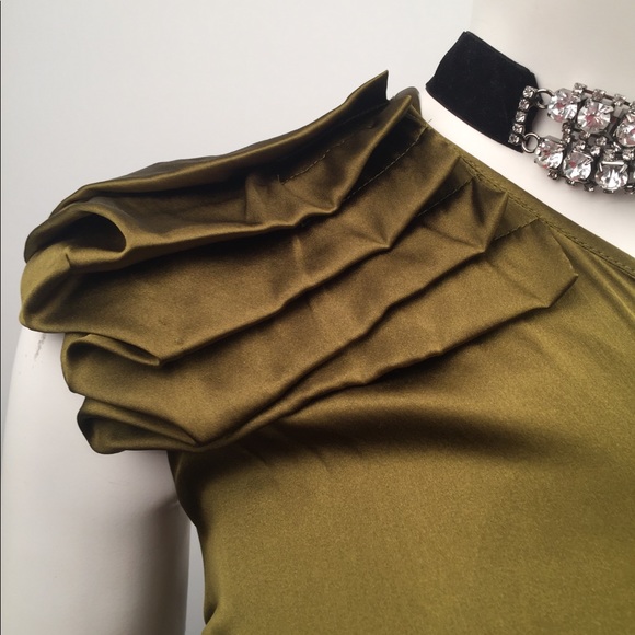 Cache one shoulder chic blouse size extra small - Picture 6 of 7